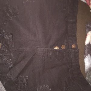 Three pairs of jean shorts